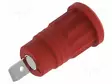 LABORATORY CONNECTOR: 4MM BANANA - SOCKET - 36A - PUNAINEN - NICKEL PLATED - Banaanijatkoliittimet - PJP3294-R - 1