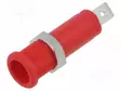 LABORATORY CONNECTOR: 4MM BANANA - SOCKET - 5KV - 10A - PUNAINEN - Banaanijatkoliittimet - PJP5266-HT-C-R - 1
