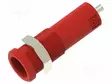 LABORATORY CONNECTOR: 4MM BANANA - SOCKET - 10A - PUNAINEN - INSULATED - Banaanijatkoliittimet - PJP5270-HT-C-R - 2