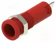 LABORATORY CONNECTOR: 4MM BANANA - SOCKET - 10A - PUNAINEN - INSULATED - Banaanijatkoliittimet - PJP5274-HT-C-R - 3