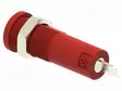 LABORATORY CONNECTOR: 4MM BANANA - SOCKET - 10A - PUNAINEN - INSULATED - Banaanijatkoliittimet - PJP5274-HT-C-R - 1
