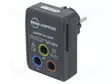 ADAPTERI - 4MM - SCHUKO PISTOKE - Mittareiden lisävarusteet ja tarvikkeet - ADPTR-SCT-EUR - 1
