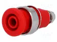 LABORATORIOBANAANILIITIN 4MM - PISTORASIA - 32A - PUNAINEN - 23,5MM - Banaanijatkoliittimet - BS-324-LS-R - 1