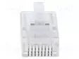 LIITIN: RJ45 - PISTOKE - PIN: 8 - CAT: 5E - SUOJAAMATTOMAT - 8P8C - JOHTOON - RJ liittimet - MHRJ458P8CR - 1