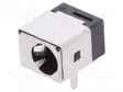 LIITIN: VIRTA- DC - PISTORASIA - UROS - 90° KULMA - THT - 5,5/2,5MM - DC liittimet - C9751-DCVBR000R - 1