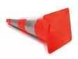 Red/silver reflective cone - 50 cm - Turvakyltit ja varoitustarrat - 1190-50R - 2