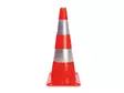 Red/silver reflective cone - 50 cm - Turvakyltit ja varoitustarrat - 1190-50R - 1
