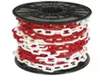 RED/WHITE CHAIN 8mm ON REEL - 25m - Turvakyltit ja varoitustarrat - SCR8R - 1
