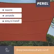 SHADE SAIL - SQUARE - 5 x 5 m - COLOUR: TERRACOTTA - Piha ja terassikalusteet - GSS4500TR - 2
