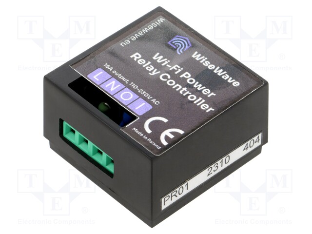 1-KANAVAINEN OHJAIN - WISEWAVE - RASIA-ASENNUS - 110÷230VAC - IP20 - 16A - Rakennusautomatiikka - WISEWAVE-POWER-R - 1