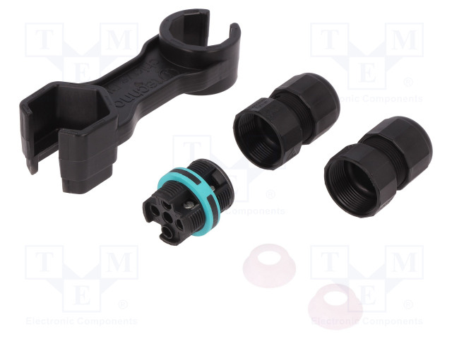AC LIITIN-RUUVI TERMINAALI - TH391 - 32A - 450V - NAVAT: 3 - AC liittimet ja rungot - THB.391.A3AR - 1