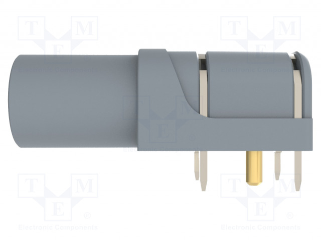 LABORATORY CONNECTOR: 4MM BANANA - SOCKET - 1KV - 24A - GREY - PCBOHM - Banaanijatkoliittimet - SWEB8094AU-GR - 1
