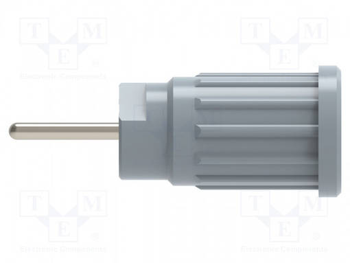 LABORATORY CONNECTOR: 4MM BANANA - SOCKET - 1KV - 24A - GREY - 36.5MM - Banaanijatkoliittimet - SEPB6449NI-GR - 1