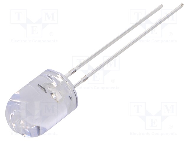 CRLED - SININEN - 8MM - 5800MCD - 30° - ETUOSA: KUPERA - 5,5÷20VDC - Pyöreät LEDit - OSB5SA8B31B-CR - 1