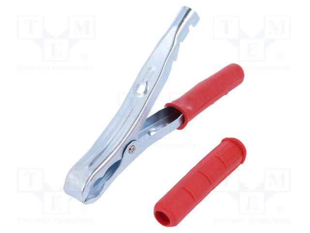 HAUENLEUKA - 120A - LEVITYSALUE: MAX.30MM - KOK.PIT: 195MM - Krokotiili klipsit - ZAC-195-R - 1