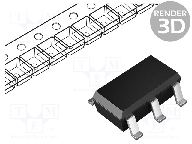 IC: POWER SWITCH - HIGH-SIDE - 6A - CH: 2 - N-CHANNEL - SMD - WSON14 - Power switches - mikropiirit - TPS22966DPUR - 1