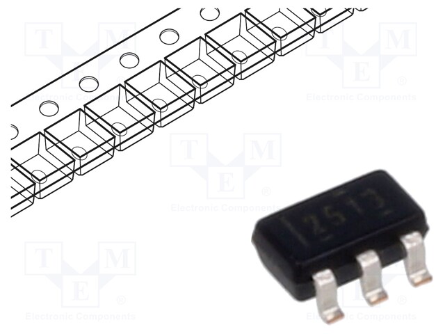 IC: POWER SWITCH - USB SWITCH - 0,01A - CH: 2 - SMD - SOT23-6 - -40÷125°C - Power switches - mikropiirit - TPS2513DBVR - 1