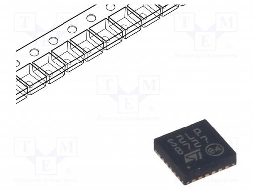 IC: RF LÄHETIN-VASTAANOTIN - SPI,UART - QFN24 - -40÷85°C - 1,8÷3,6VDC - Mikropiirit - muut - S2-LPQTR - 1
