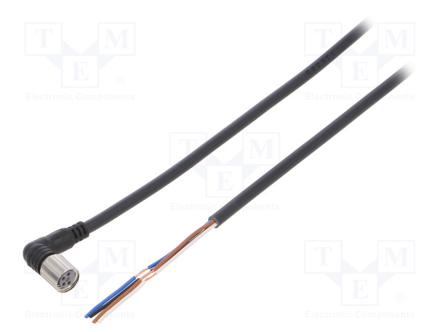 KAAPELI: ANTUREITA/AUTOMATIIKKAA VARTEN - M8 - PIN: 4 - KULMA - 5M - Teollisuus anturikaapelit - XS3FM422405R - 1