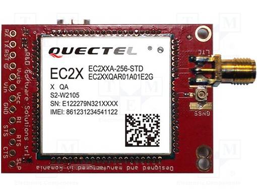 LAAJENNUSLEVY - QUECTEL EC21 - IOT - PROTOTYYPPIPIIRILEVY - Kehityspakettien lisätarvikkeet - LLTE-CAT4-SMA-EUR - 1