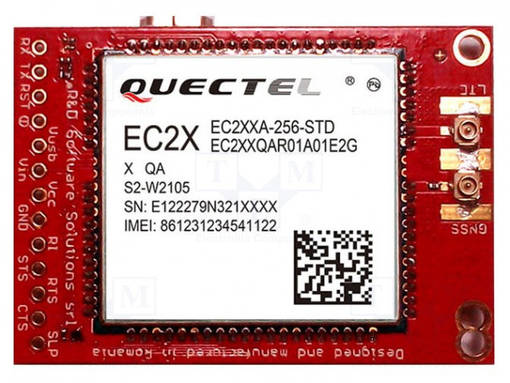 LAAJENNUSLEVY - QUECTEL EC21 - IOT - PROTOTYYPPIPIIRILEVY - Kehityspakettien lisätarvikkeet - LLTE-CAT4-UFL-EUR - 1