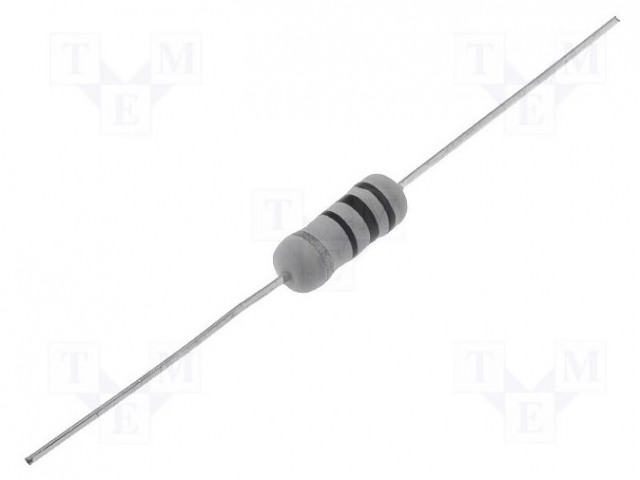 LANKAVASTUS - 120OHM - 2W - ±5% - Ø0,7X25MM - Ø5X12MM - 300PPM/°C - Tehovastukset - KNP02W-120R - 1