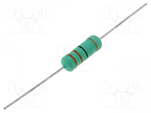 LANKAVASTUS - 200OHM - 5W - ±5% - Ø0,75X28MM - Ø6,5X17,5MM - Ø: 6,5MM - Tehovastukset - KNP05WS-200R - 1