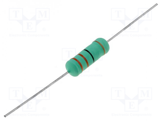LANKAVASTUS - 27OHM - 5W - ±5% - Ø0,75X28MM - Ø6,5X17,5MM - L: 17,5MM - Tehovastukset - KNP05WS-27R - 1