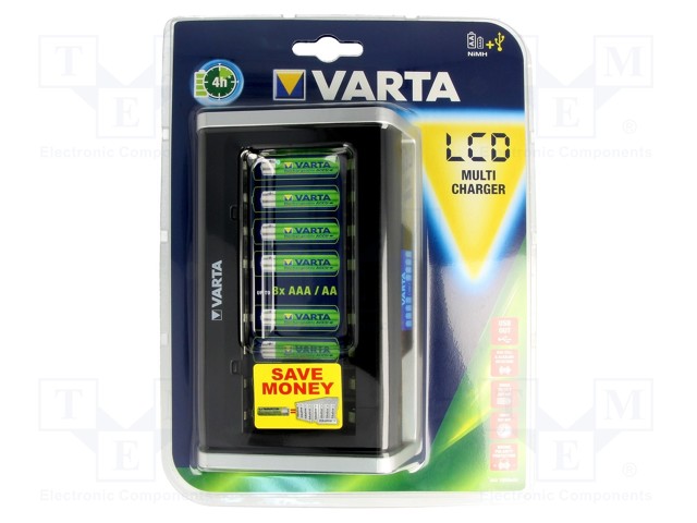 LATURI: MIKROPROSESSORIOHJATTU-NI-MH - MITTA: AA,AAA,R3,R6 - Akkulaturit - LCD-MULTI-CHARGER - 1