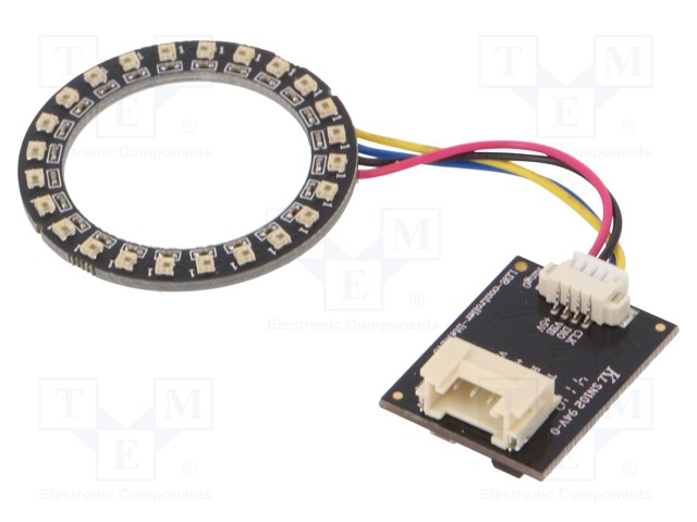 LED-RENGAS - 5VDC - RGB - 1,9W - 120° - DIODIEN LM: 24 - KOOT: Ø37MM - 5MA - LED nauhat ja modulit - SMR-3727-24-RGB-UR - 1