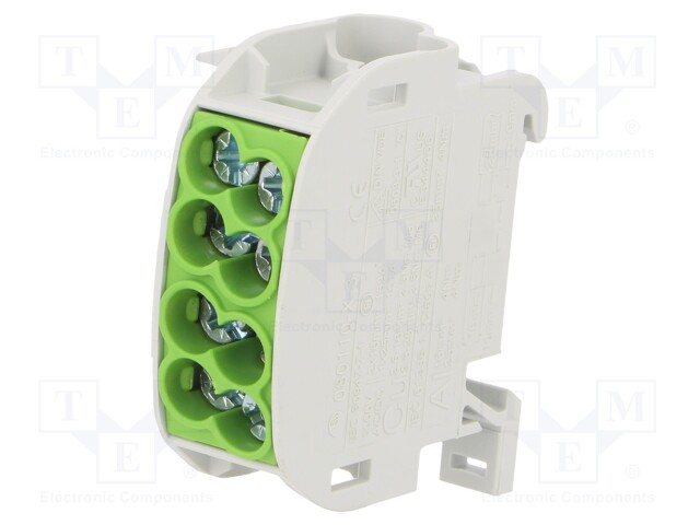 LIITIN: JAKOPALA - 152A - 1KV - DIN-KISKOLLE - RUUVI TERMINAALI - 25MM2 - Kiskoliittimet - SCB25GR - 1