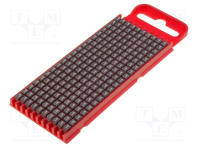 MERKIT - MERKINTÄ: 1 - 2÷2,8MM - POLYAMIDI - RUSKEA - -40÷85°C - WIC - Kaapeleiden merkintä - WIC1-1-BR - 1