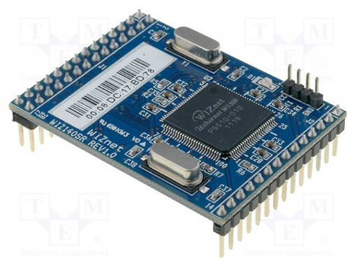 ETHERNET MODUULI - 3,3VDC - UART X4 - 2,54MM - PIN-LIITIN - Ethernet moduulit - WIZ140SR - 1