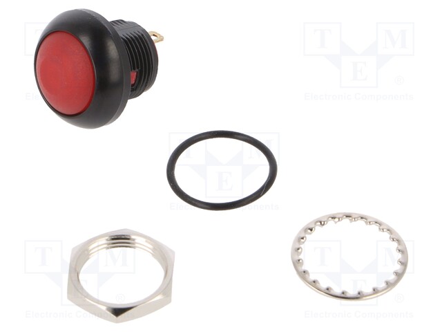 PAINOKYTKIN - AS: 2 - SPST-NC - 0,5A/48VAC - 0,2A/50VDC - IP67 - Standardikytkimet - DPW1BGD2P-R - 1