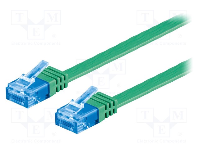 PATCH KAAPELI - U/UTP - 6A - CU - PVC - VIHREÄ - 3M - 32AWG - RJ45 Ethernet kaapelit - F.UUTP6A-CU-030GR - 1