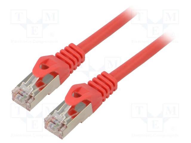 PATCH KAAPELI - F/UTP - CAT 6 - RJ45-PISTOKE,MOLEMMIN PUOLIN - LANKA - RJ45 Ethernet kaapelit - PCF6-10CC-0100-R - 1