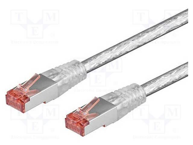 PATCH KAAPELI - S/FTP - 6 - CU - LSZH - LÄPINÄKYVÄ - 1M - 28AWG - RJ45 Ethernet kaapelit - SFTP6-CU-010TR - 1