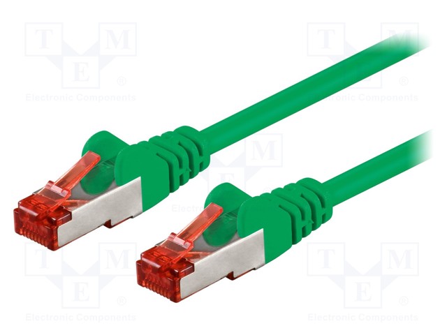 PATCH KAAPELI - S/FTP - CAT: 6 - RJ45-PISTOKE,MOLEMMIN PUOLIN - LANKA - RJ45 Ethernet kaapelit - SFTP6-CCA-005GR - 1