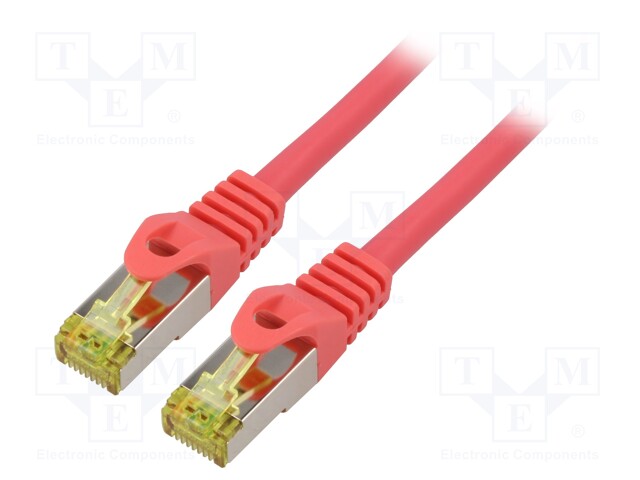 PATCH KAAPELI - S/FTP - CAT: 6A - RJ45-PISTOKE,MOLEMMIN PUOLIN - LANKA - RJ45 Ethernet kaapelit - PCF6A-10CU-0100-R - 1