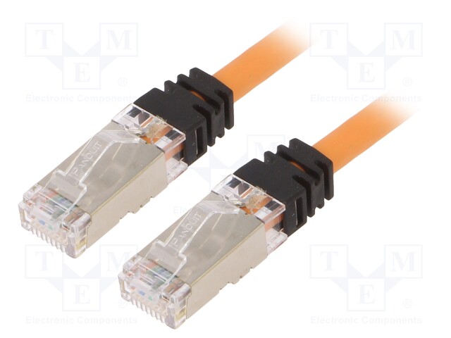 PATCH KAAPELI - S/FTP,TX6A™ 10GIG - CAT: 6A - CU - 5M - LSZH - ORANSSI - RJ45 Ethernet kaapelit - STP6X5MOR - 1