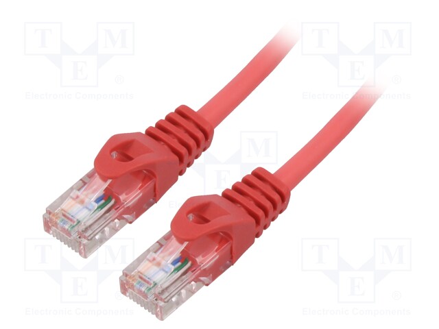 PATCH KAAPELI - U/UTP - CAT: 5E - RJ45-PISTOKE,MOLEMMIN PUOLIN - LANKA - RJ45 Ethernet kaapelit - PCU5-10CC-0150-R - 1