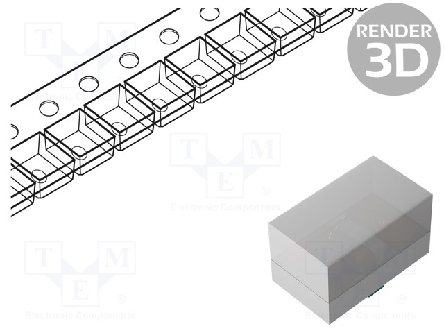 LED - PUNAINEN - SMD - 0201 - 11MCD - 1,8VDC - 0,65X0,38X0,36MM - 110° - 5MA - Pintaliitos LED - SML-LX0201SIW-TR - 1