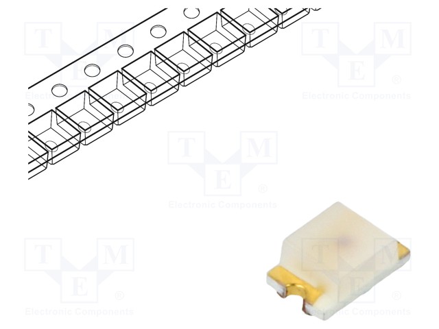 LED - PUNAINEN - SMD - 0805 - 7,15MCD - 2,1VDC - 2X1,3X0,8MM - 130° - 20MA - Pintaliitos LED - SML-LXT0805IW-TR - 1