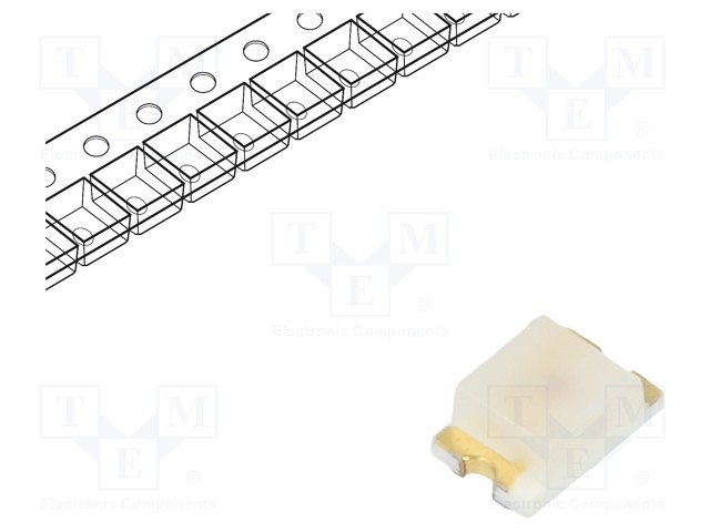 LED - VIHREÄ - SMD - 0805 - 11MCD - 2VDC - 2X1,25X0,8MM - 140° - 20MA - 50MW - Pintaliitos LED - SML-LXT0805GW-TR - 1