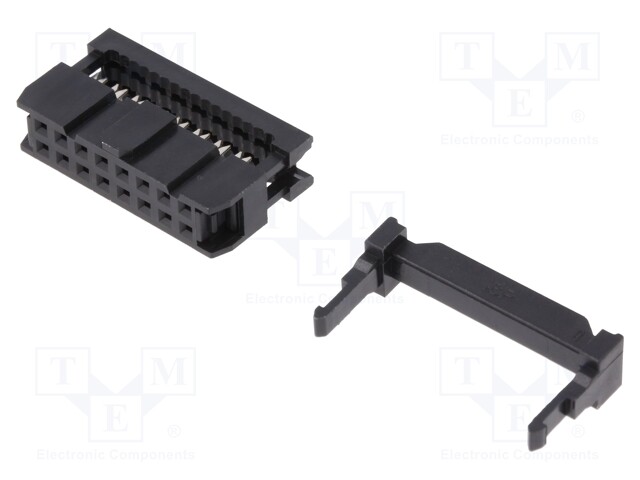 LIITIN: IDC - PISTOKE - NAARAS - PIN: 16 - IDC - - 2,54MM - 2X8 - IDC liittimet - FCS-D2C1-16-SG-FSR - 1