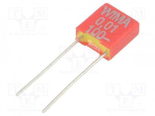 POLYESTERIKONDENSAATTORI - 10NF - 63VAC - 100VDC - 5MM - ±5% - MKT - THT - Muovikondensaattorit - FKS2-10N100-5-R - 1
