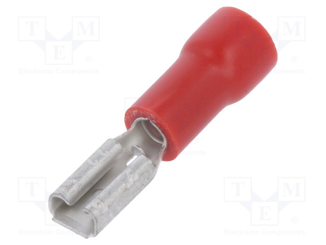 PURISTUSLIITIN - LITTEÄ - 2,8MM - 0,5MM - NAARAS - 0,5÷1MM2 - PURISTETTAVA - Eristetyt liittimet - ST-002R - 1