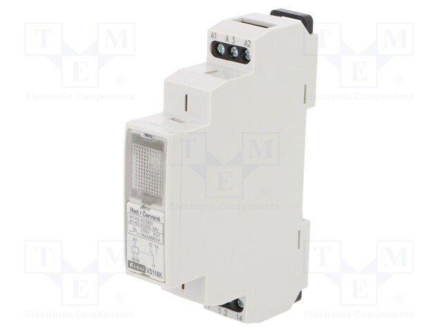 RELE: ASENNUS-MONOSTABIILI - SPDT - UKYTK: MAX.250VAC - 16A - IP20 - Asennusreleet - VS116KR - 1