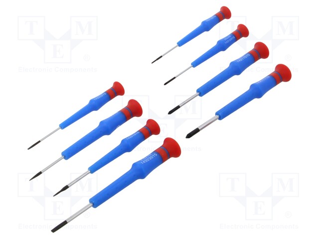 SCREWDRIVER: PRECISION-SET - PRECISION - PHILLIPS - 8PCS. - Ruuvimeisselit ja sarjat - KT-32108MR - 1