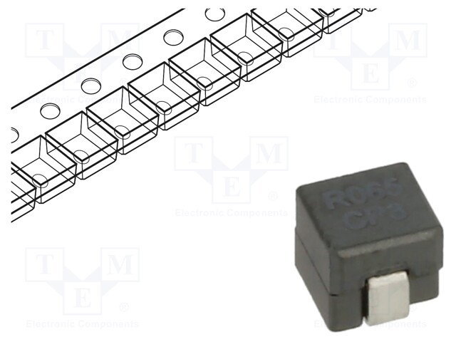 SMD KURISTIN 65NH - ITOIMINTA: 40A - 4X4X4MM - ISAT: 20A - Kuristimet - FP0404R1-R065-R - 1
